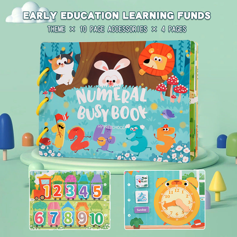 Montessori Busy Book for Early Learning