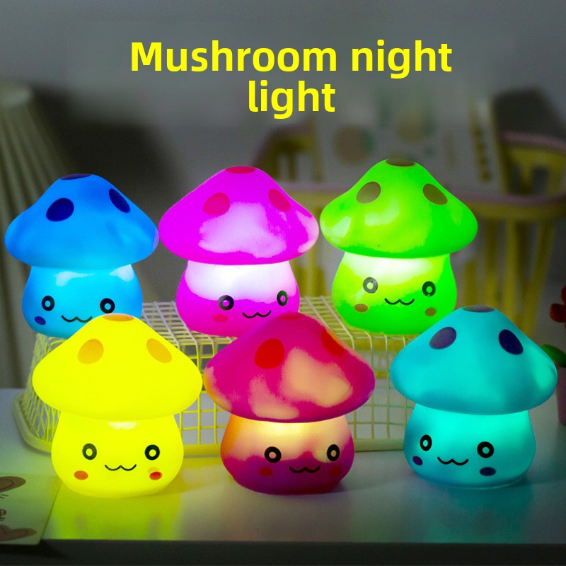 Creative Mushroom LED Night Light Color Changing