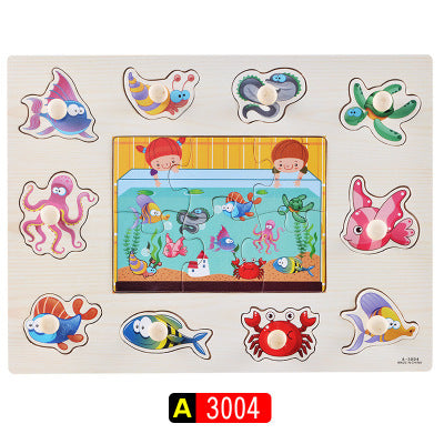 Montessori Wooden Alphabet Puzzle Board