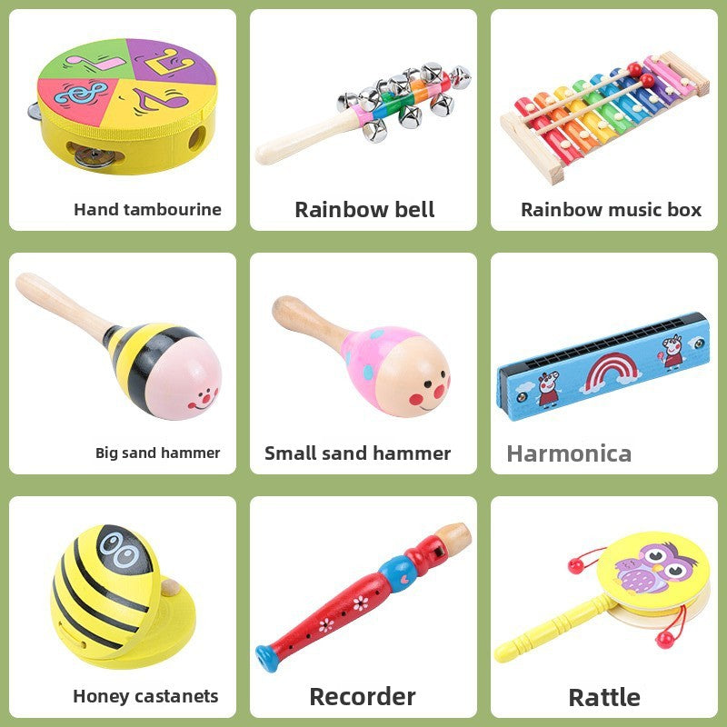 Wooden Early Education Musical Instrument Set for Infants