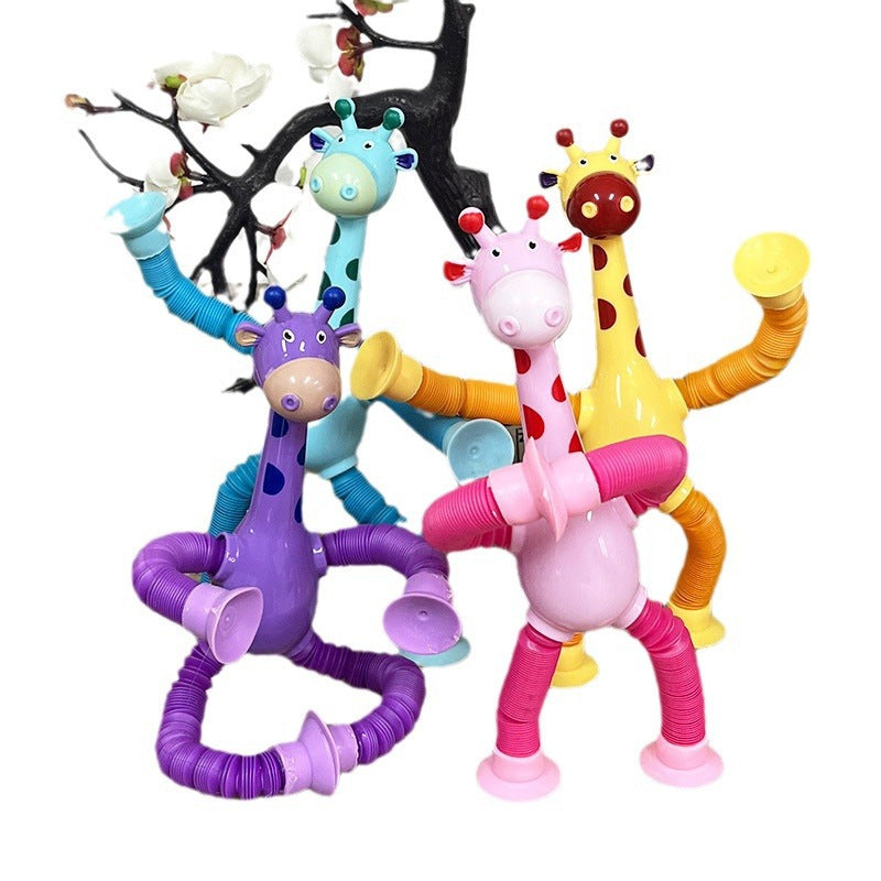 Luminous Telescopic Suction Toy