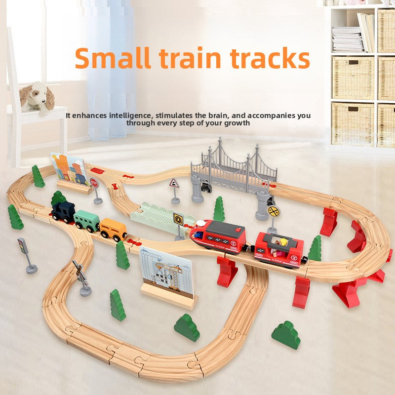 Wooden Magnetic Electric Train Set
