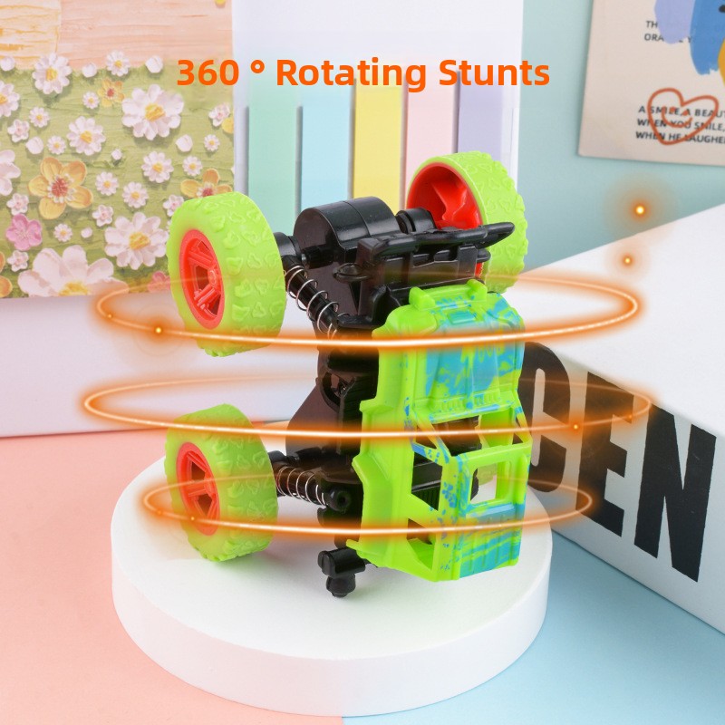 Children's inertia four-wheel drive off-road vehicle fall-resistant car