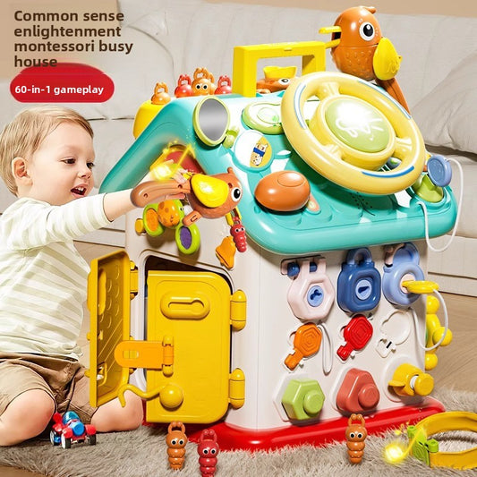 Montessori Baby Busy House Educational Activity Toy