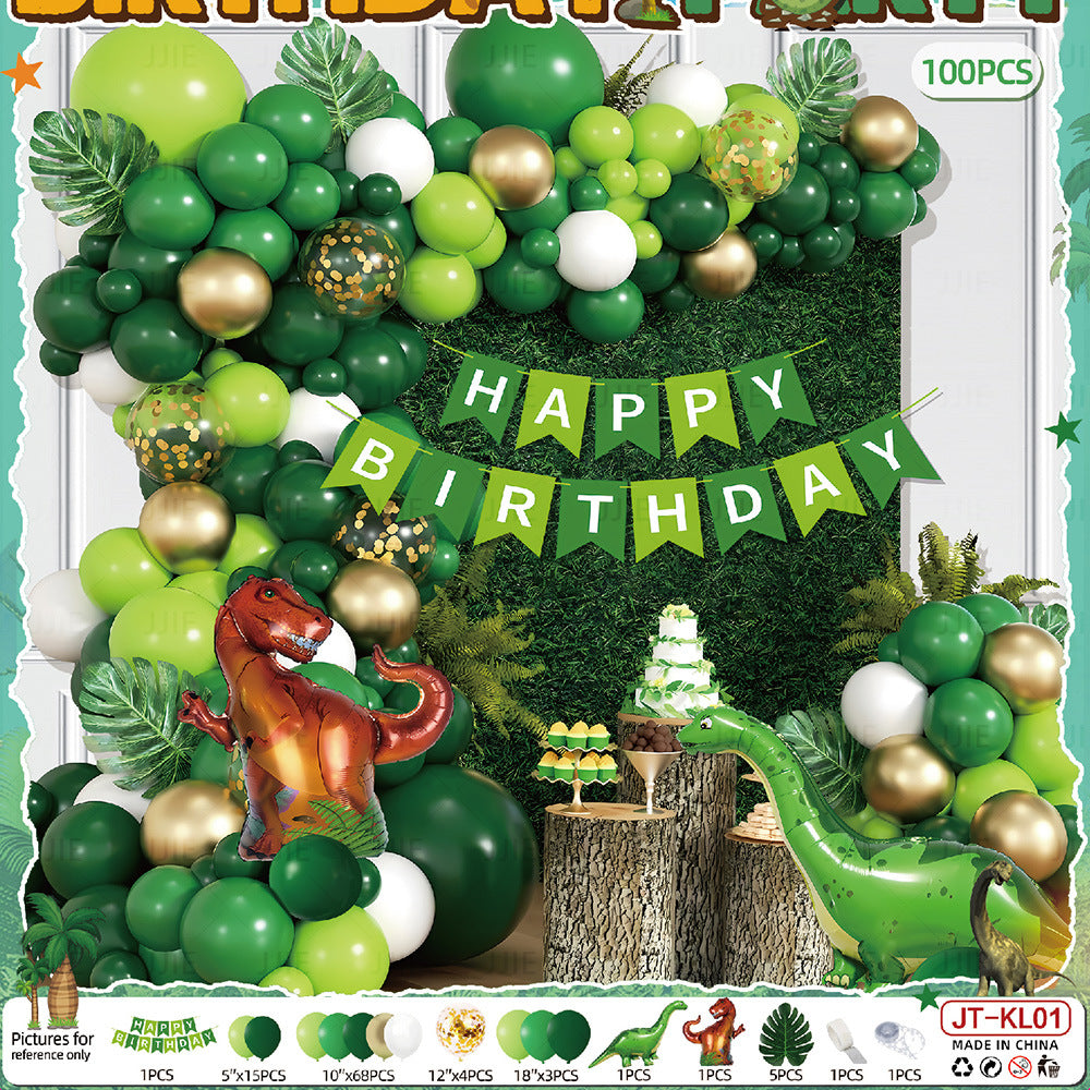 Dinosaur Theme Aluminum Film Balloon Set