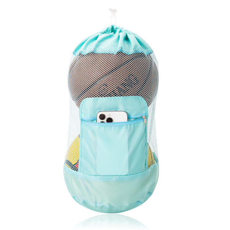 Mesh Beach Toy Storage Bag with Dual Shoulder Straps