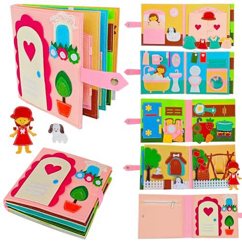 Children's felt quiet reading book