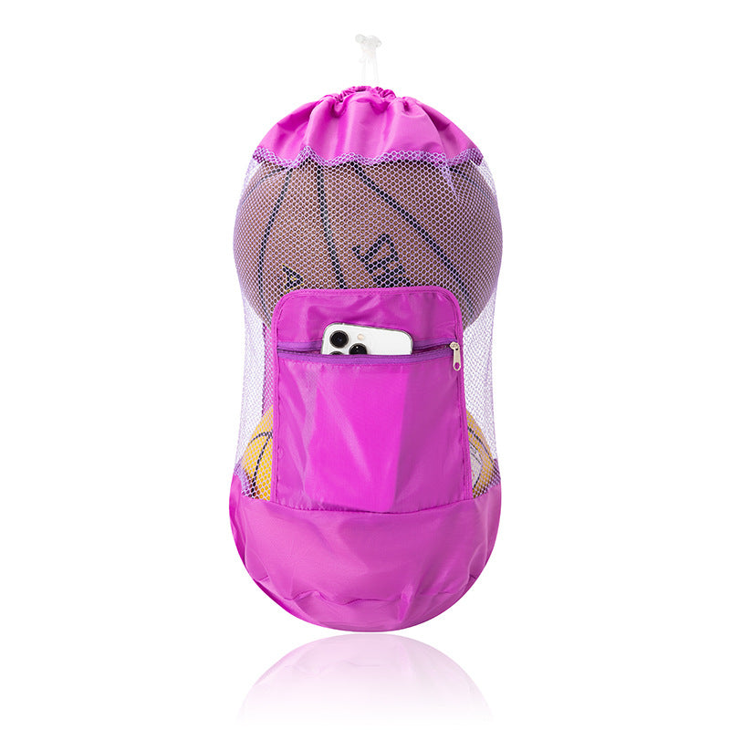 Mesh Beach Toy Storage Bag with Dual Shoulder Straps
