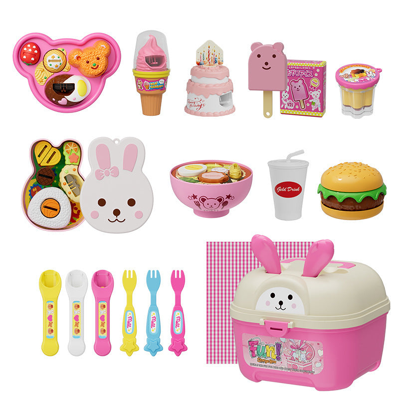 Pudding Feeding Toy Set with Storage Box