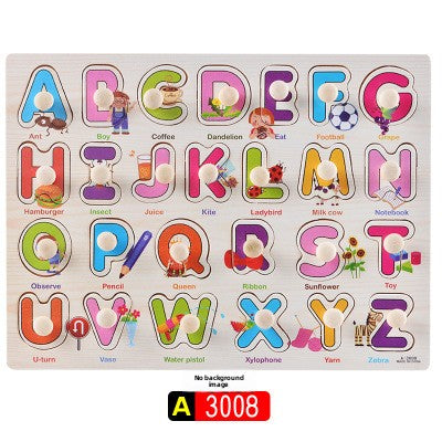 Montessori Wooden Alphabet Puzzle Board