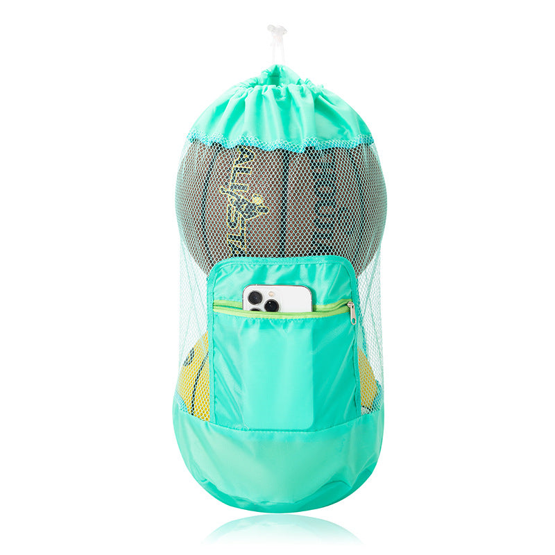 Mesh Beach Toy Storage Bag with Dual Shoulder Straps