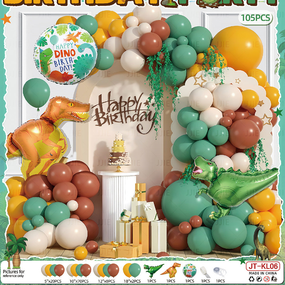 Dinosaur Theme Aluminum Film Balloon Set