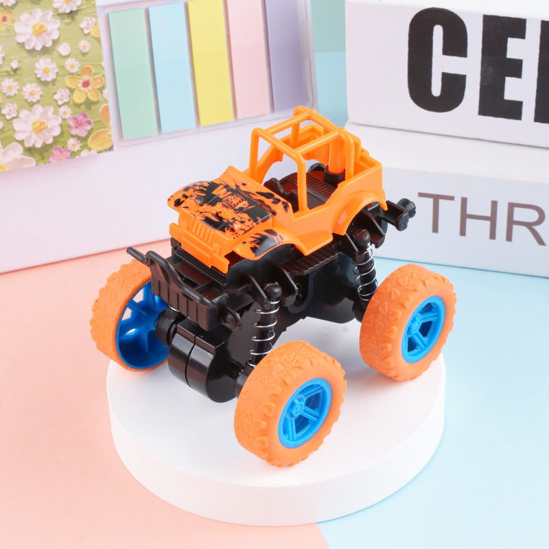 Children's inertia four-wheel drive off-road vehicle fall-resistant car