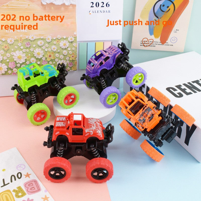 Children's inertia four-wheel drive off-road vehicle fall-resistant car