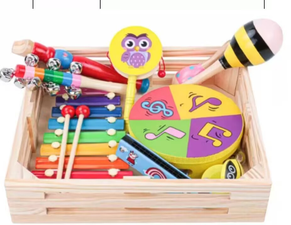 Wooden Early Education Musical Instrument Set for Infants