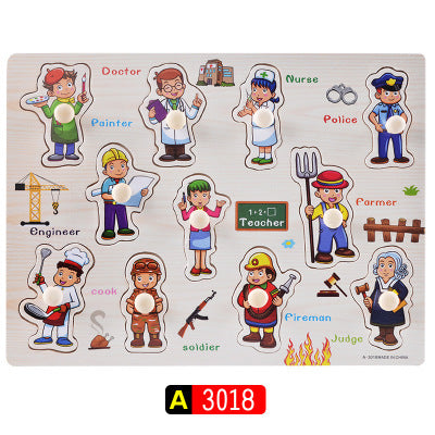 Montessori Wooden Alphabet Puzzle Board