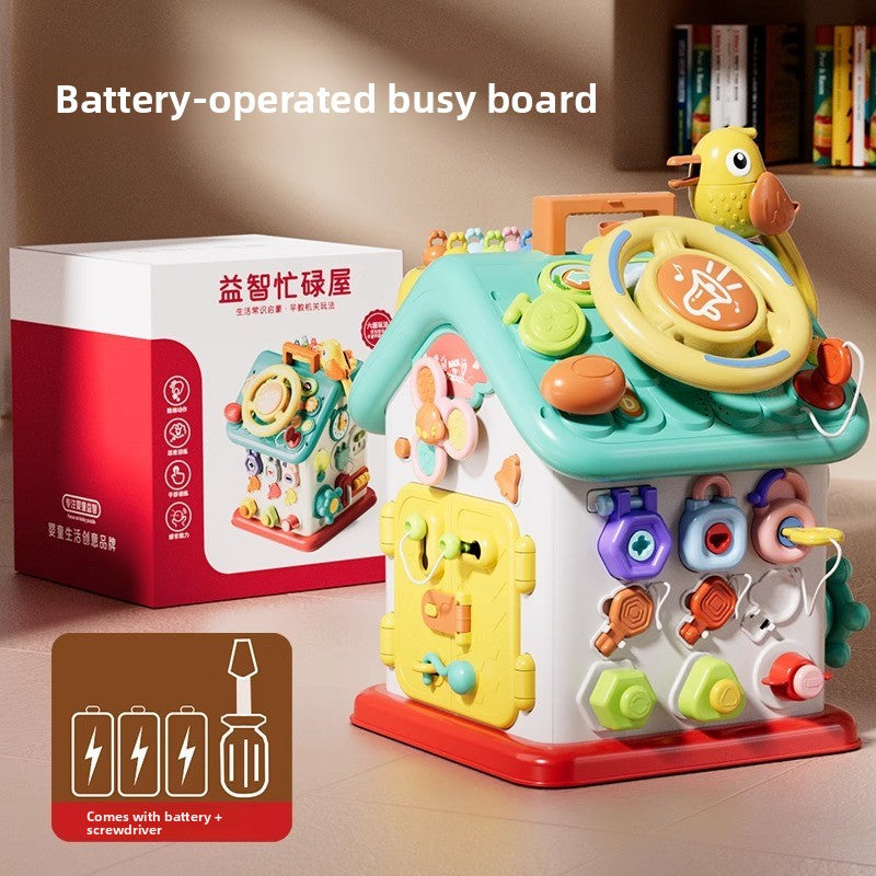 Montessori Baby Busy House Educational Activity Toy