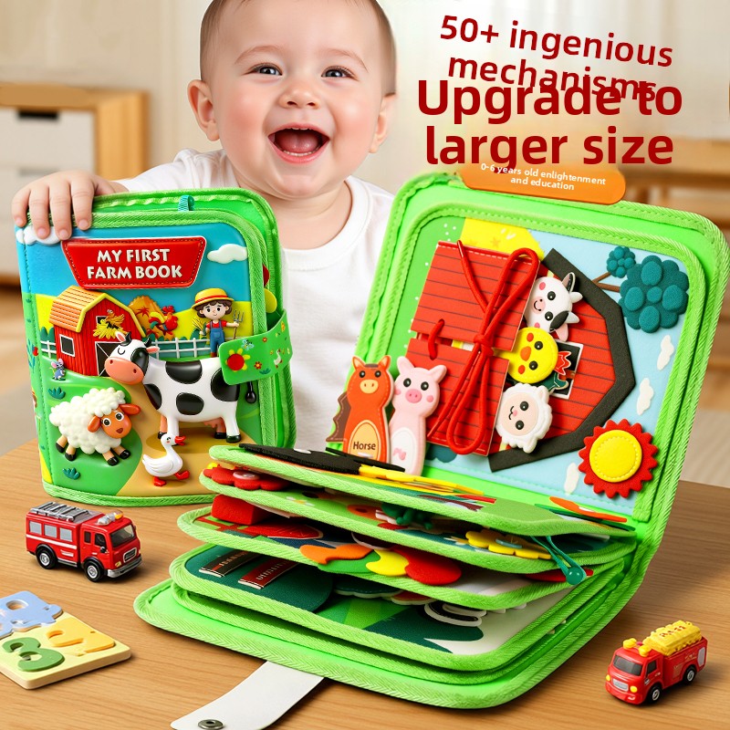 Montessori Educational Cloth Activity Book