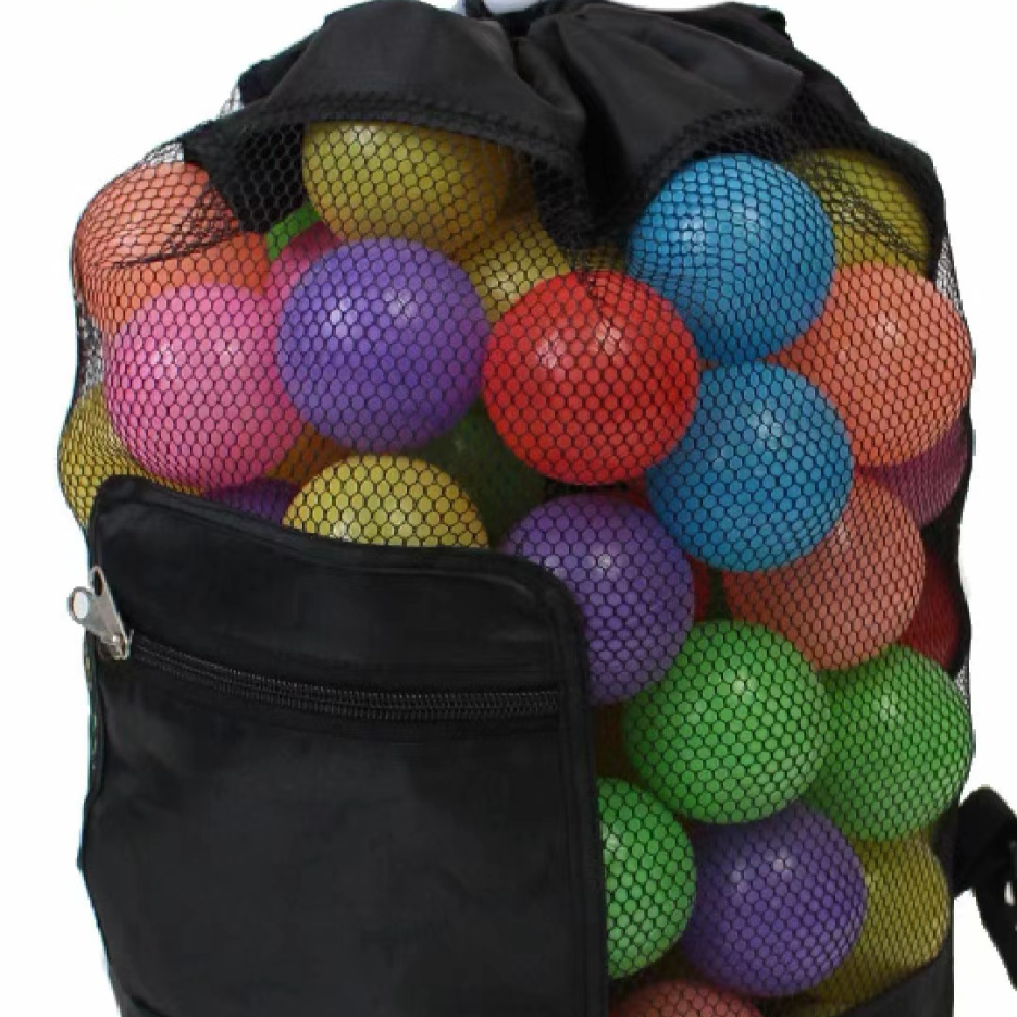 Mesh Beach Toy Storage Bag with Dual Shoulder Straps