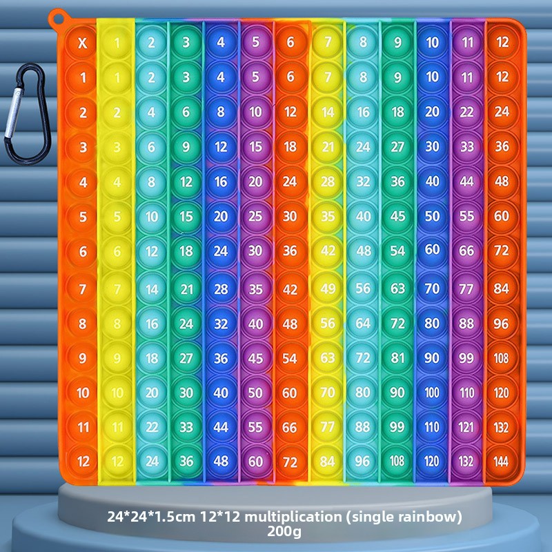 Silicone Press-and-Play Educational Toy for Early Learning
