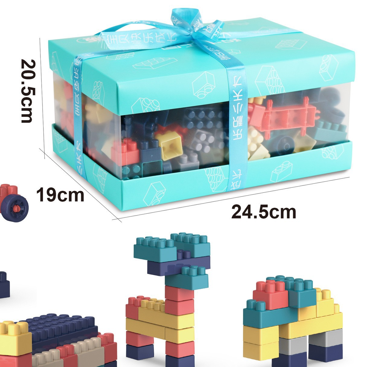 Childrens DIY Educational Building Blocks Large Particle Castle Ferris Wheel