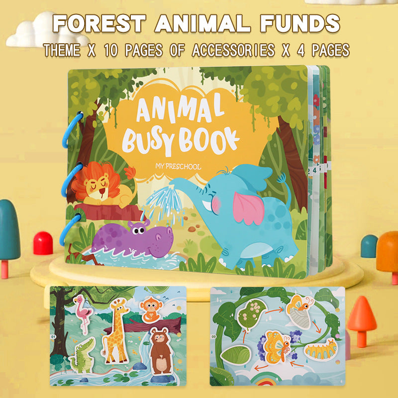 Montessori Busy Book for Early Learning
