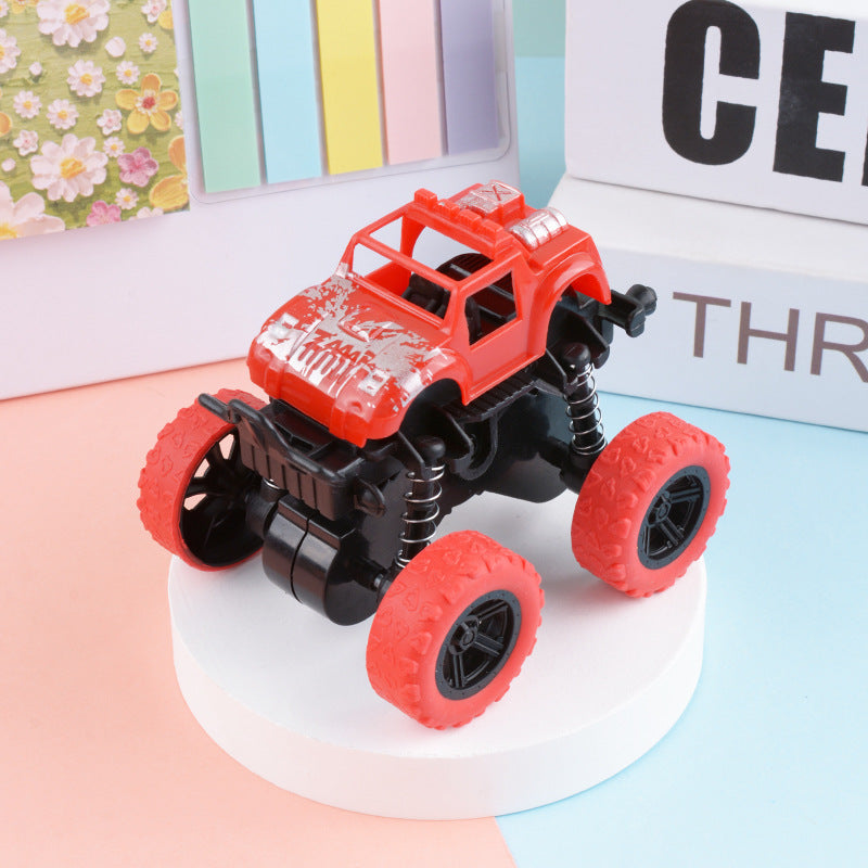 Children's inertia four-wheel drive off-road vehicle fall-resistant car