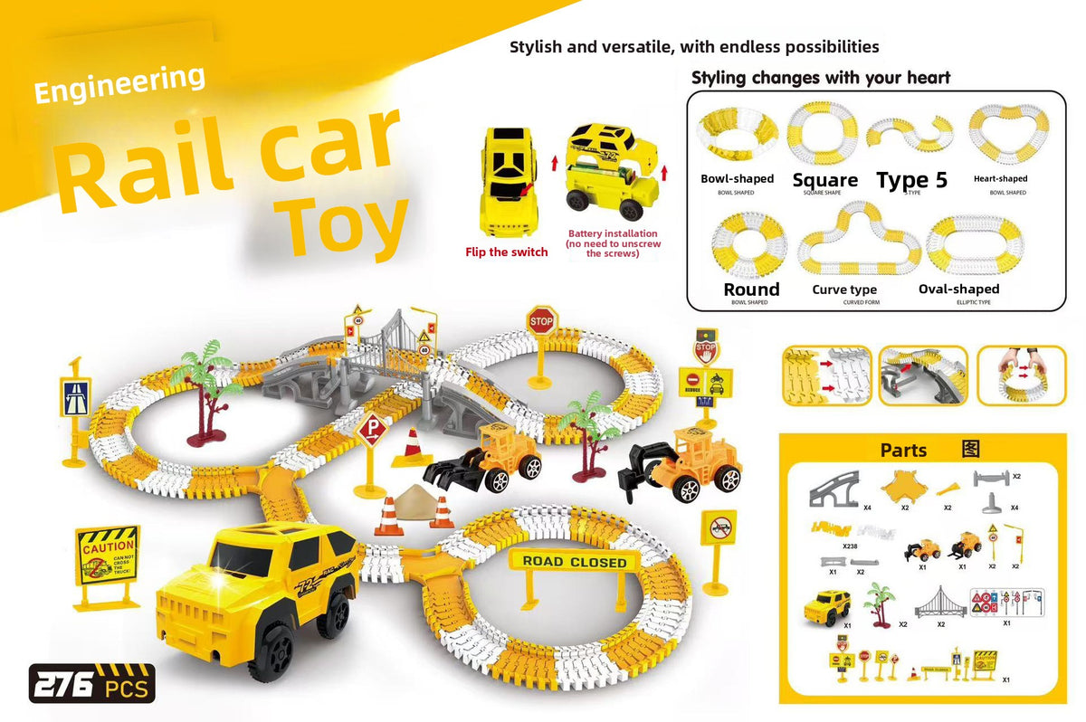 Kids DIY Electric Rail Car