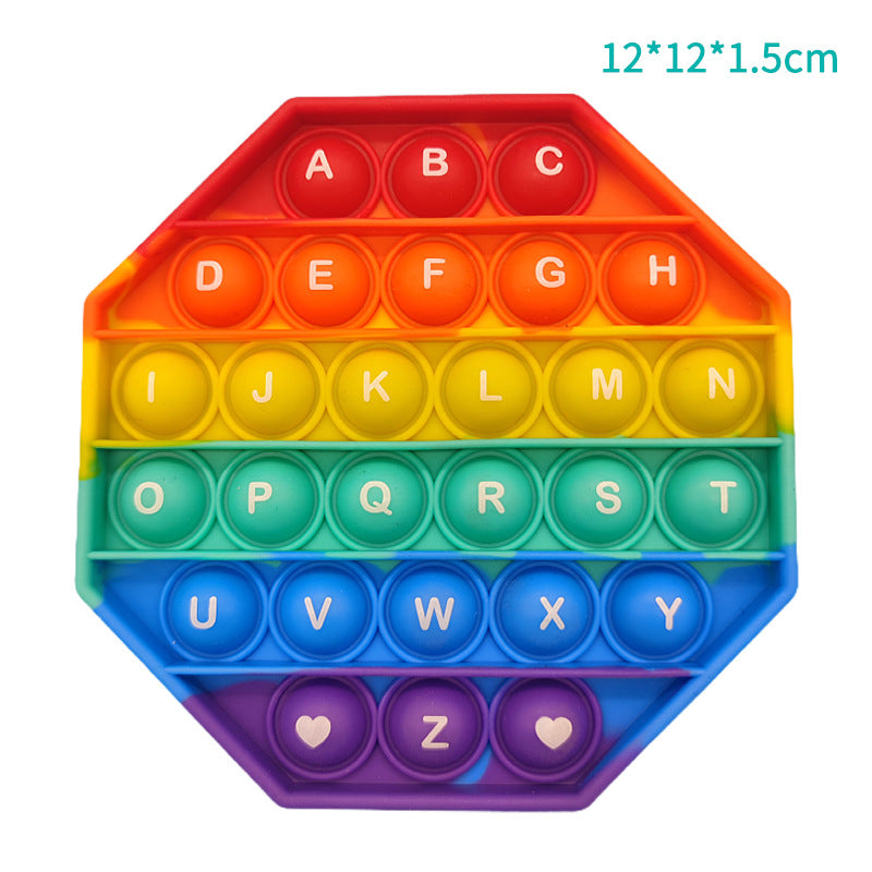 Silicone Press-and-Play Educational Toy for Early Learning