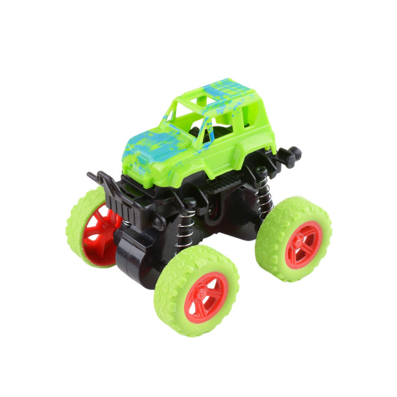 Children's inertia four-wheel drive off-road vehicle fall-resistant car