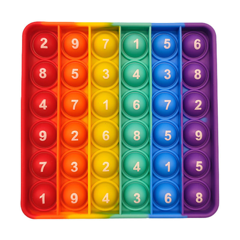 Silicone Press-and-Play Educational Toy for Early Learning
