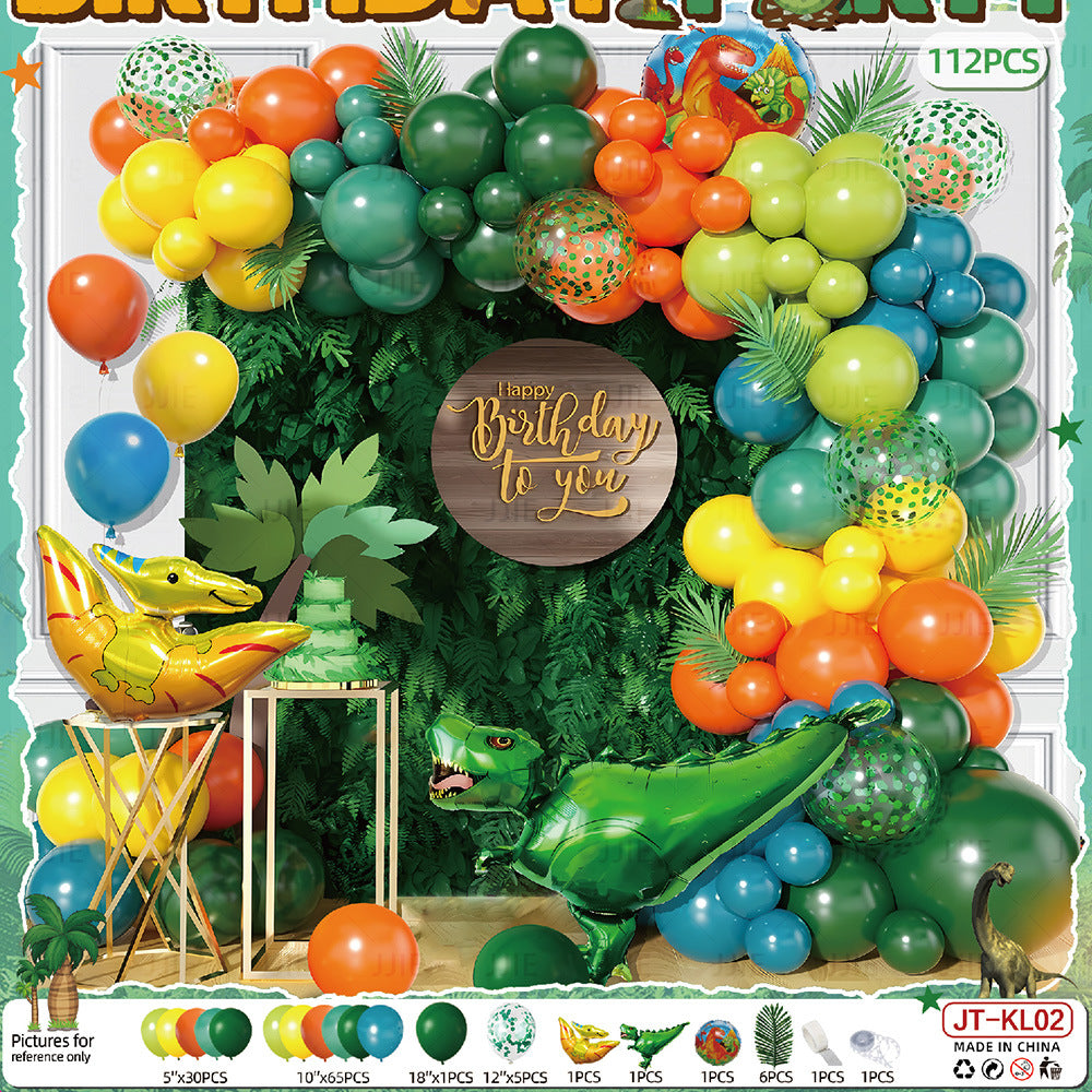 Dinosaur Theme Aluminum Film Balloon Set