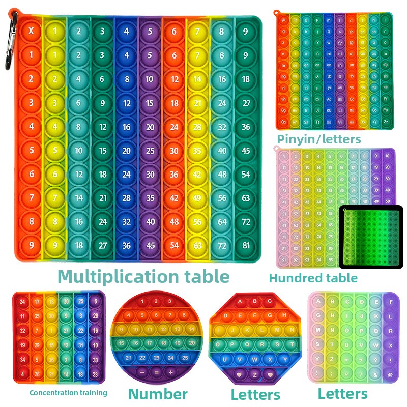 Silicone Press-and-Play Educational Toy for Early Learning