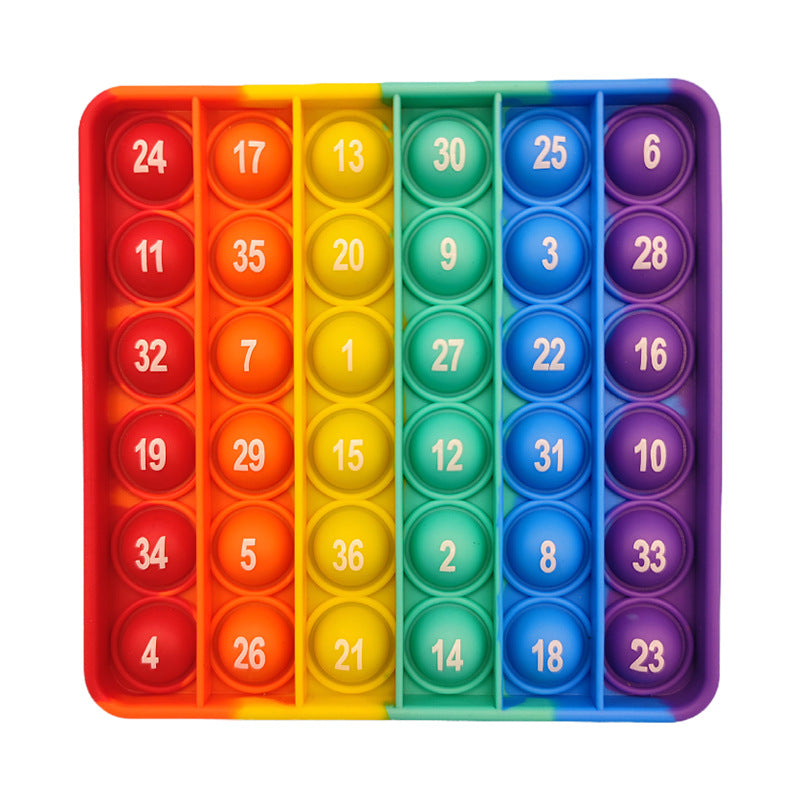 Silicone Press-and-Play Educational Toy for Early Learning