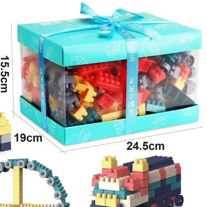 Childrens DIY Educational Building Blocks Large Particle Castle Ferris Wheel