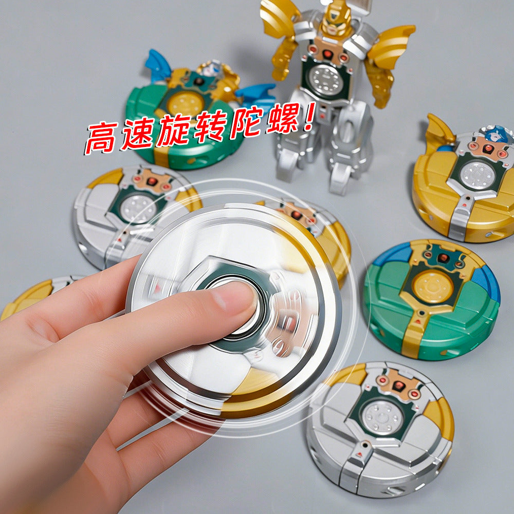 Transformable Robot Finger Spinner Toy