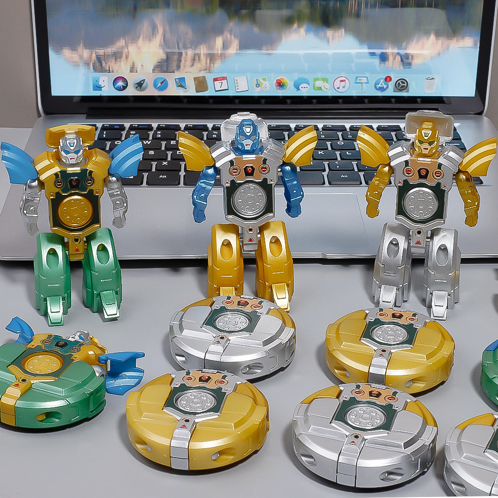 Transformable Robot Finger Spinner Toy