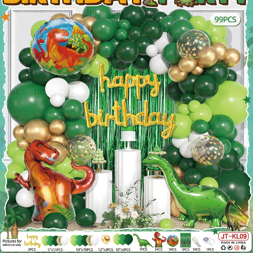 Dinosaur Theme Aluminum Film Balloon Set