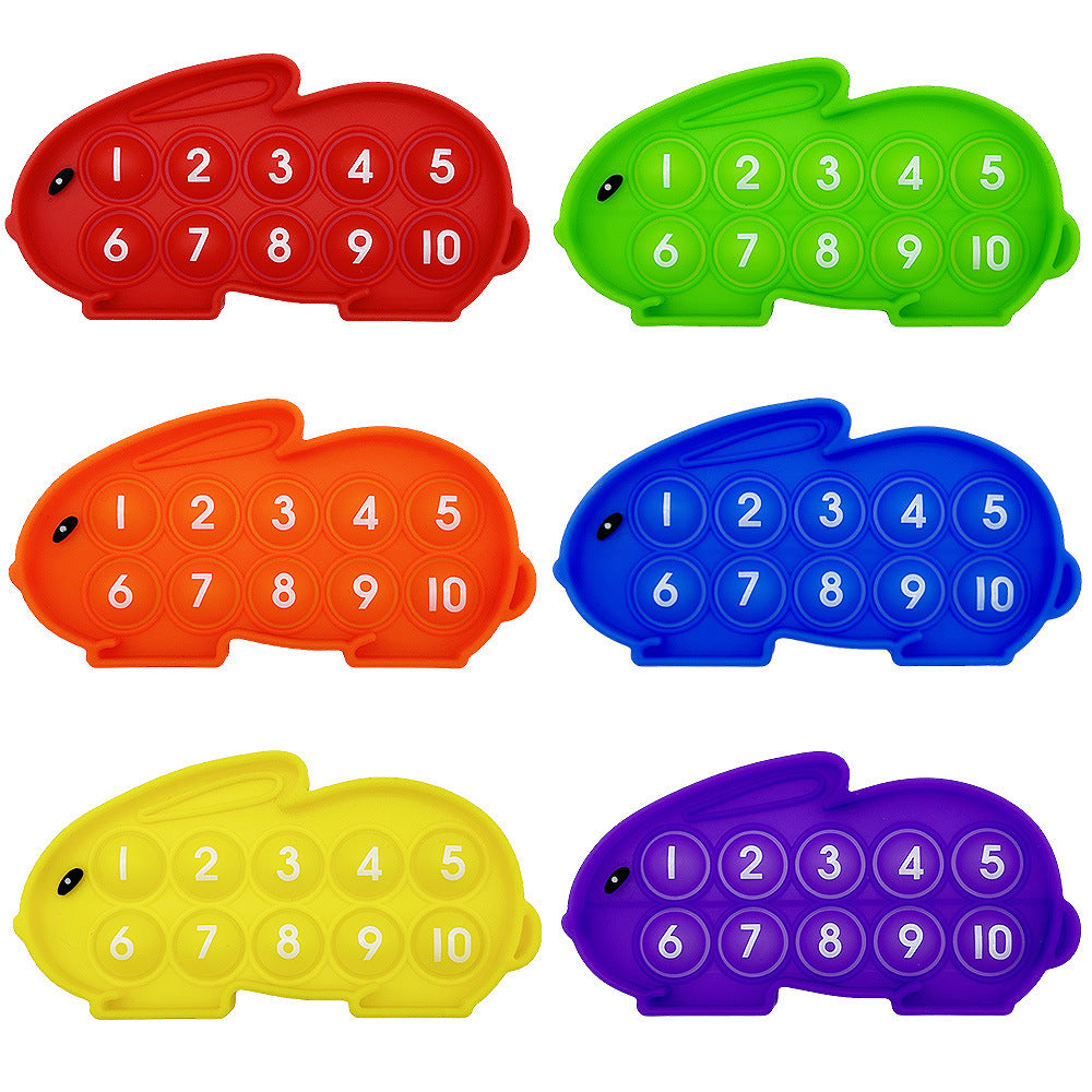 Silicone Press-and-Play Educational Toy for Early Learning