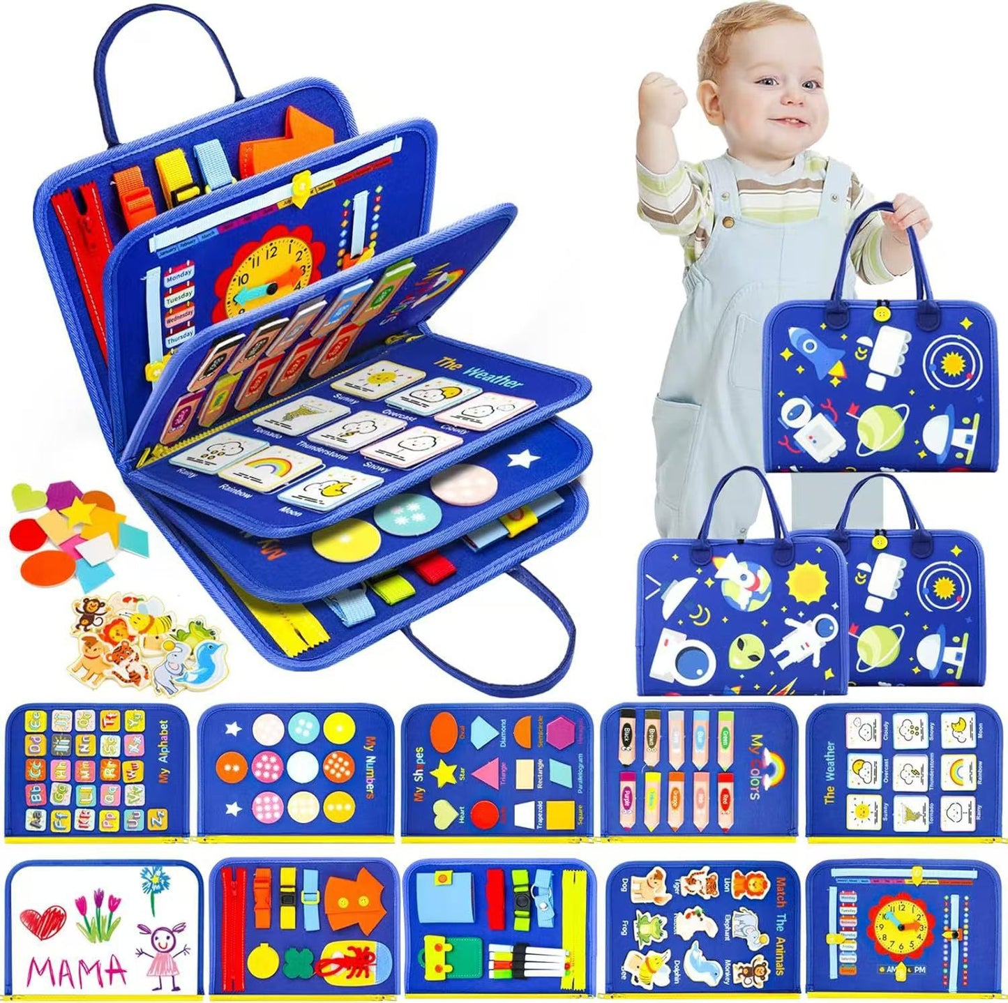Montessori Felt Busy Board