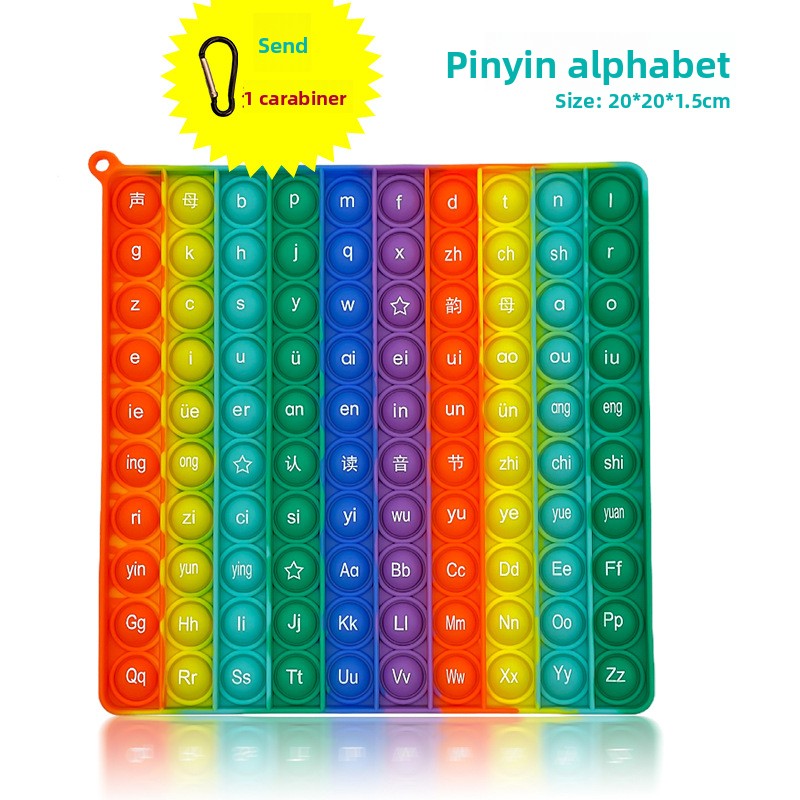 Silicone Press-and-Play Educational Toy for Early Learning