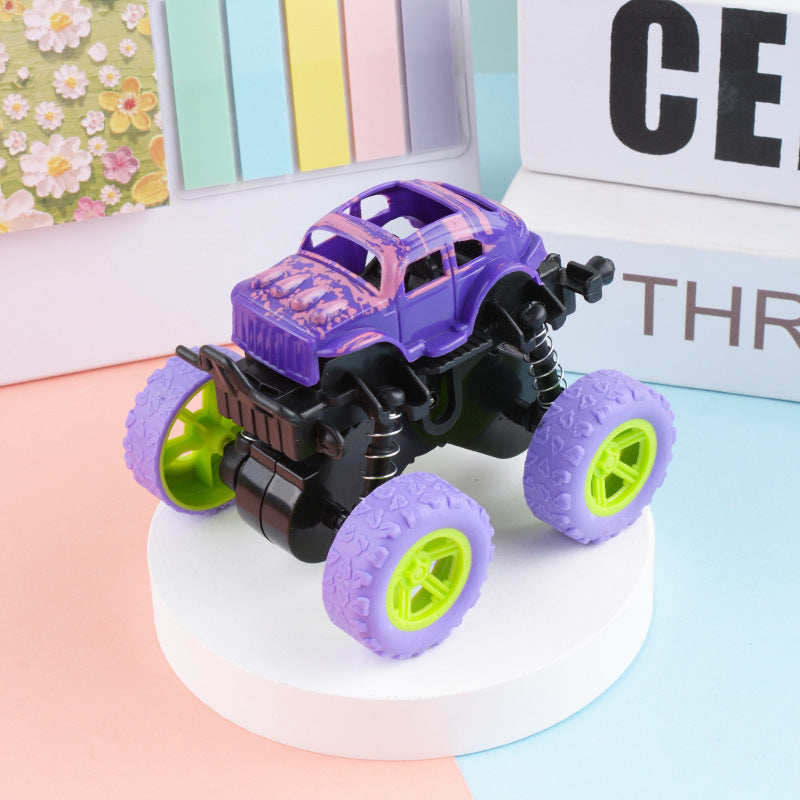 Children's inertia four-wheel drive off-road vehicle fall-resistant car
