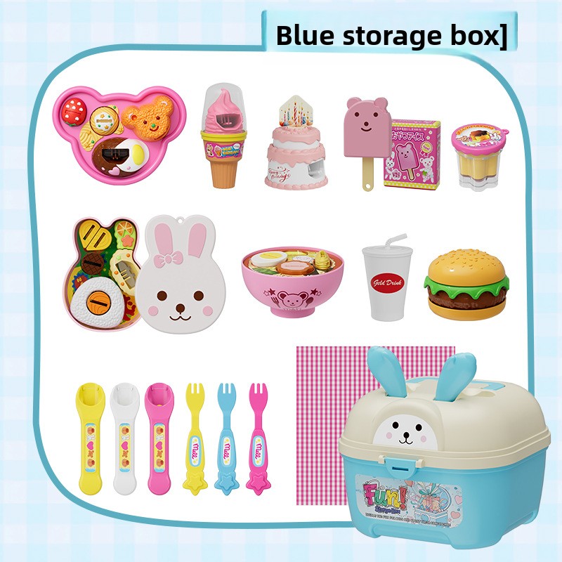 Pudding Feeding Toy Set with Storage Box