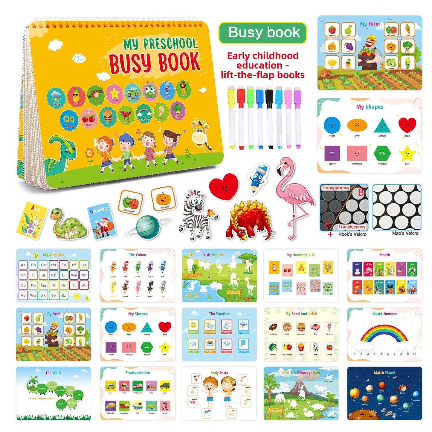 Montessori Busy Book for Early Learning