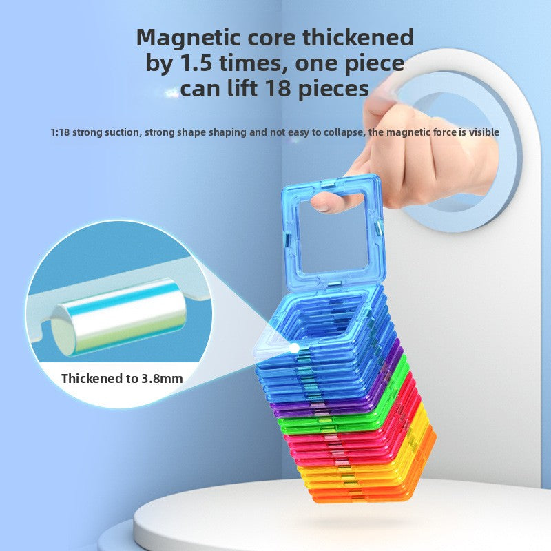 Magnetic Educational Building Blocks for Children