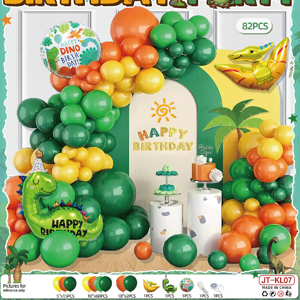 Dinosaur Theme Aluminum Film Balloon Set