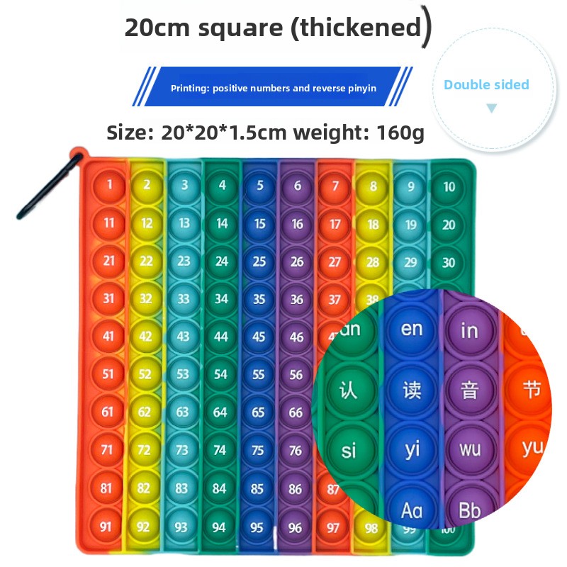 Silicone Press-and-Play Educational Toy for Early Learning
