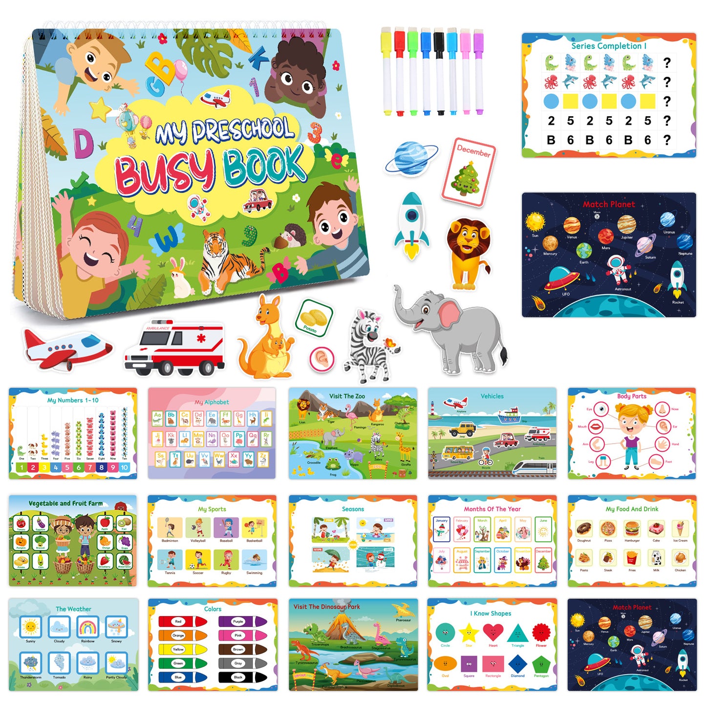 Montessori Busy Book for Early Learning