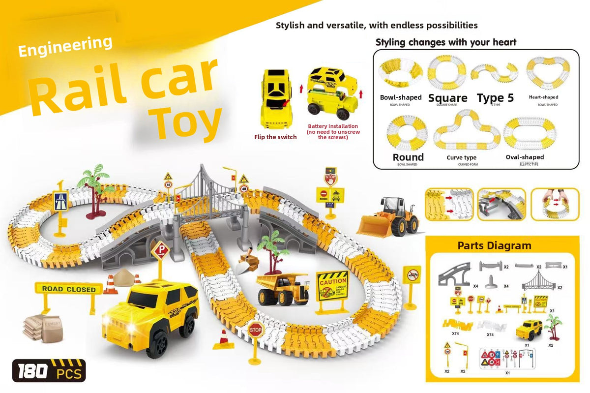 Kids DIY Electric Rail Car