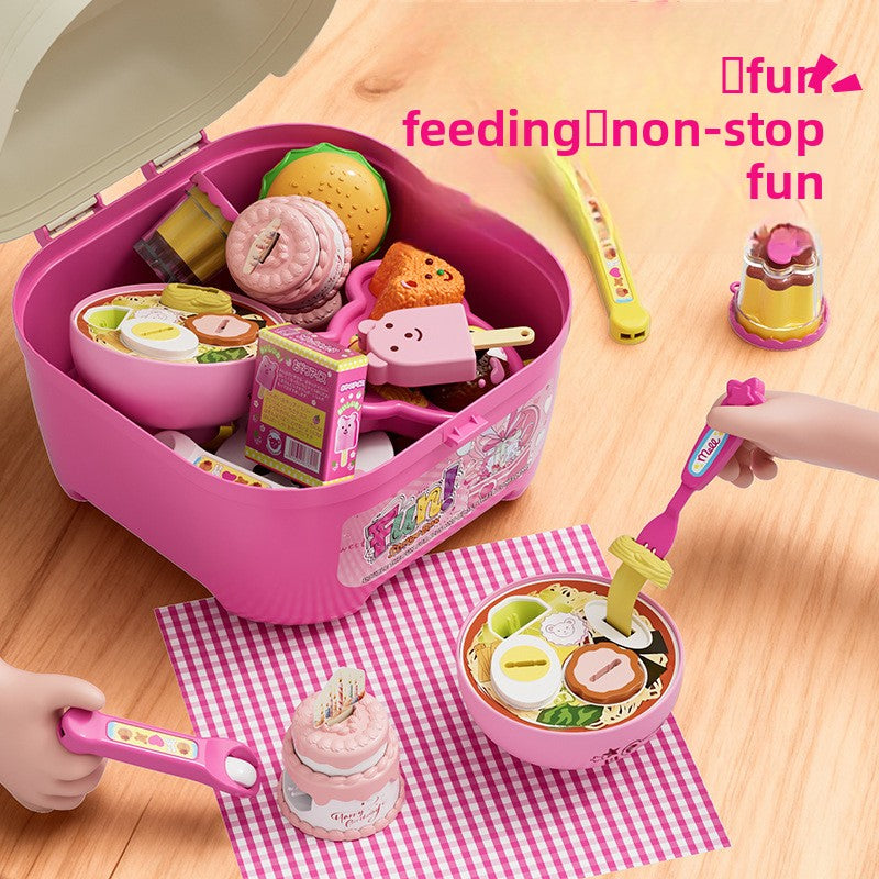 Pudding Feeding Toy Set with Storage Box